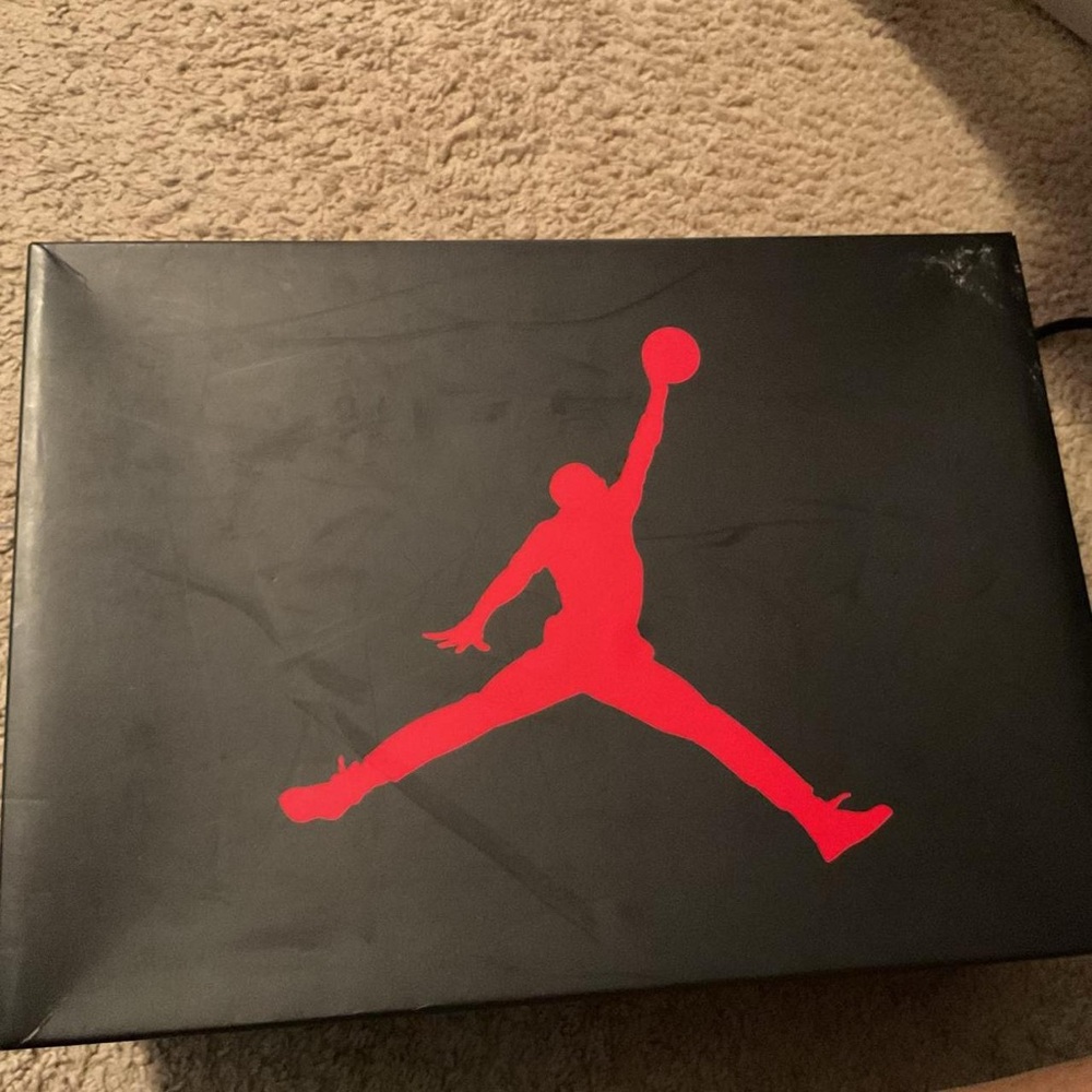 Air Jordan Black and Red Shoe Box